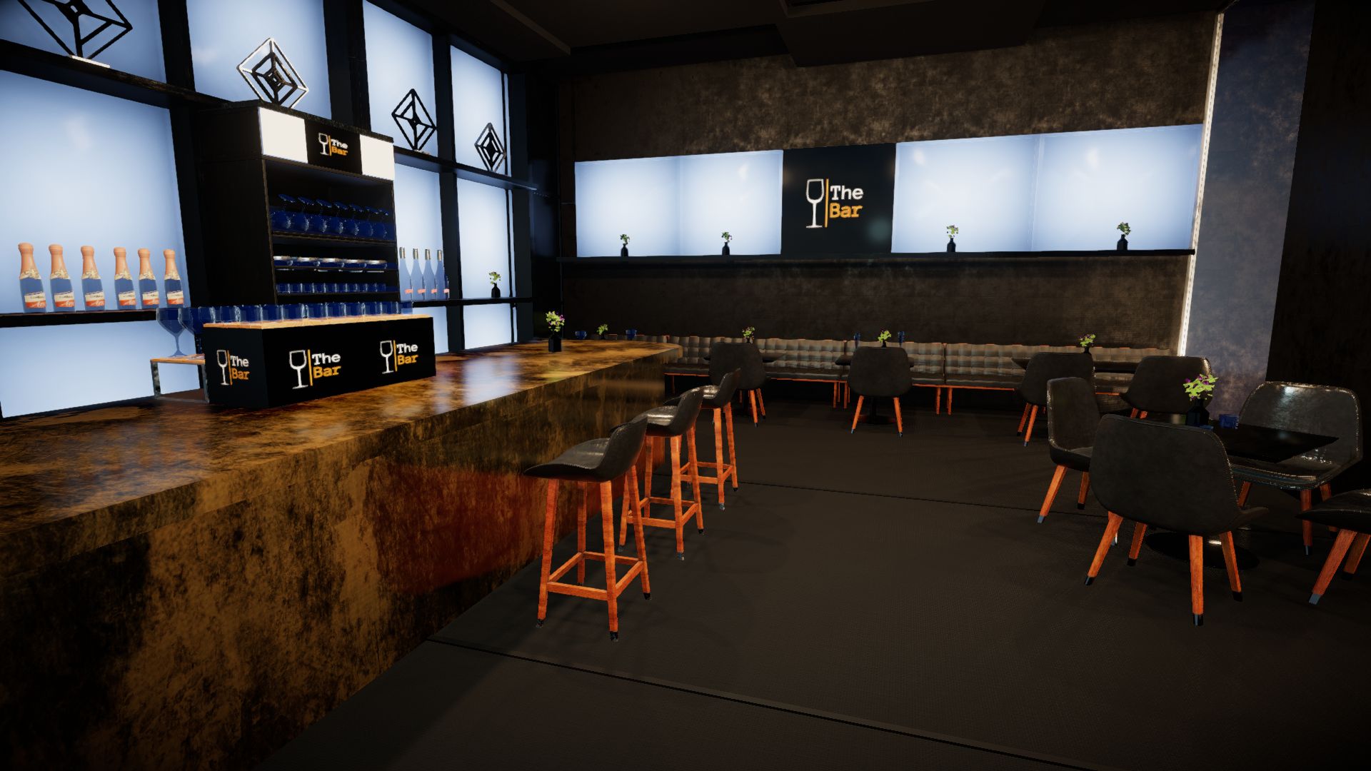 An image showing The Bar asset pack, created with Unity Engine
