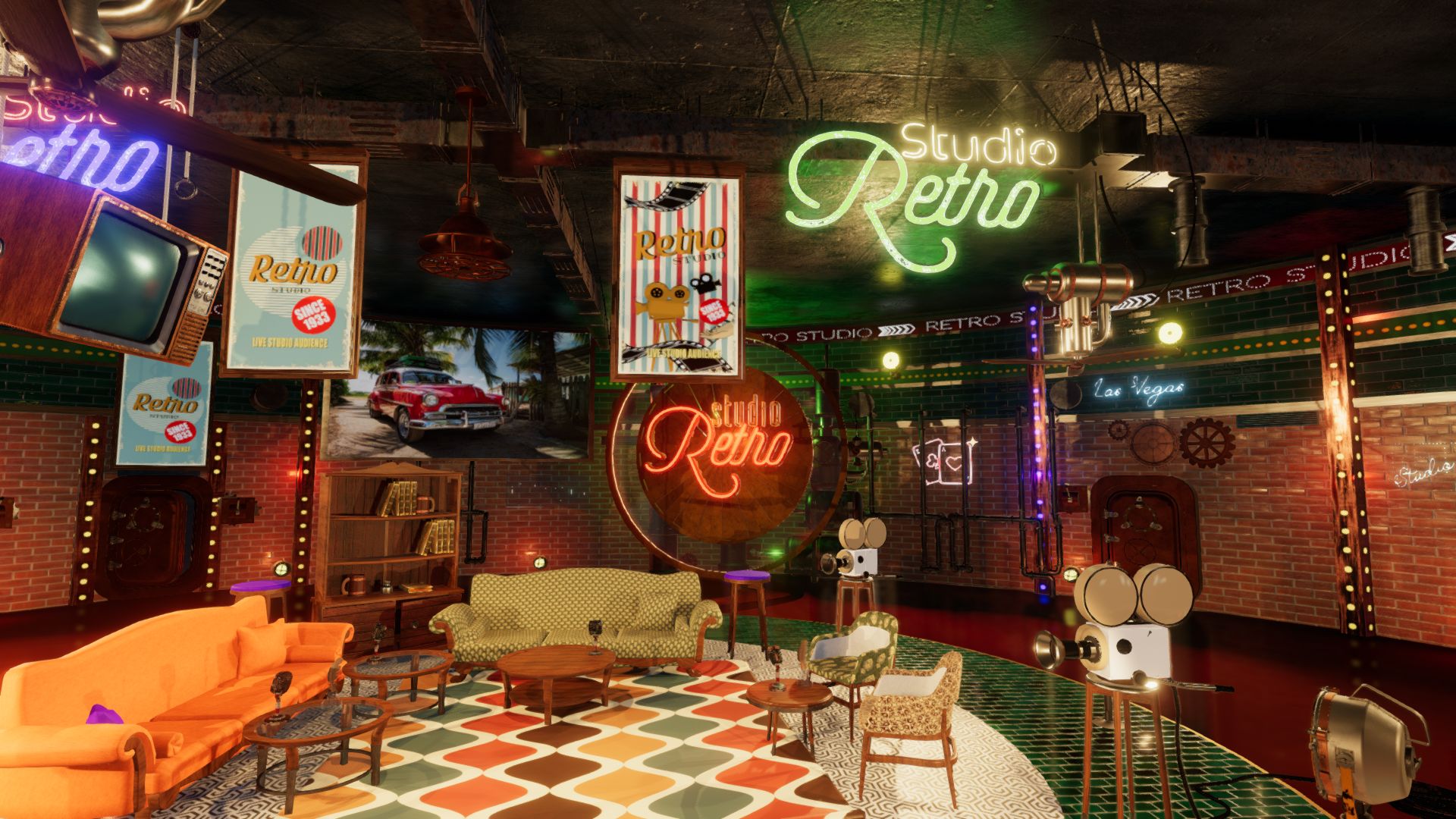 An image showing Retro Studio asset pack, created with Unity Engine