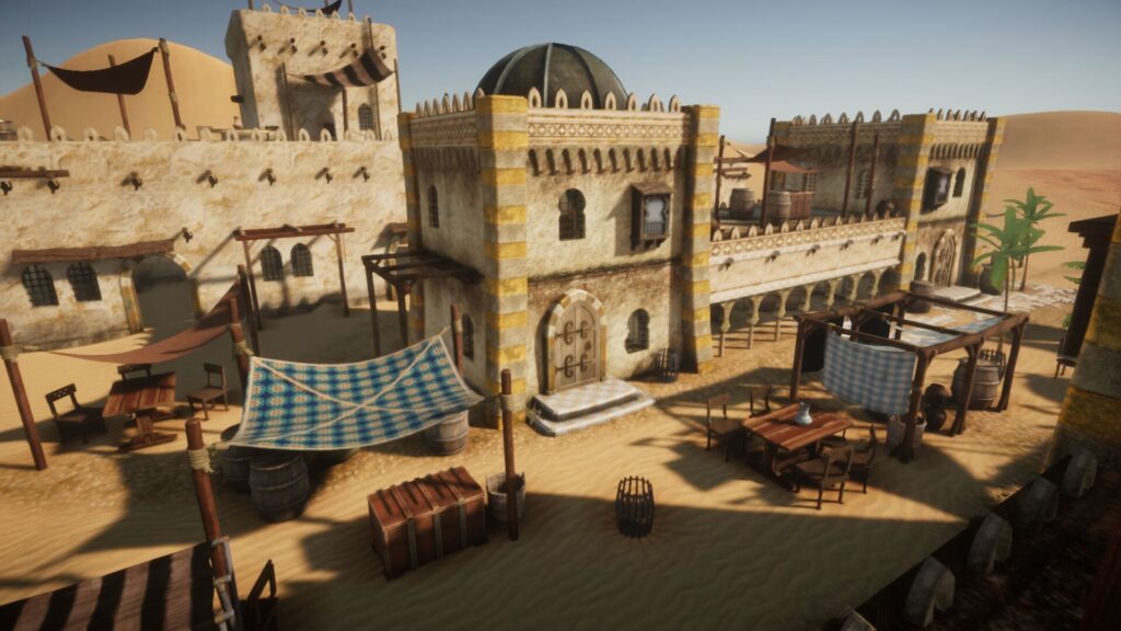 An image showing Desert Oasis asset pack, created with Unreal Engine 4.