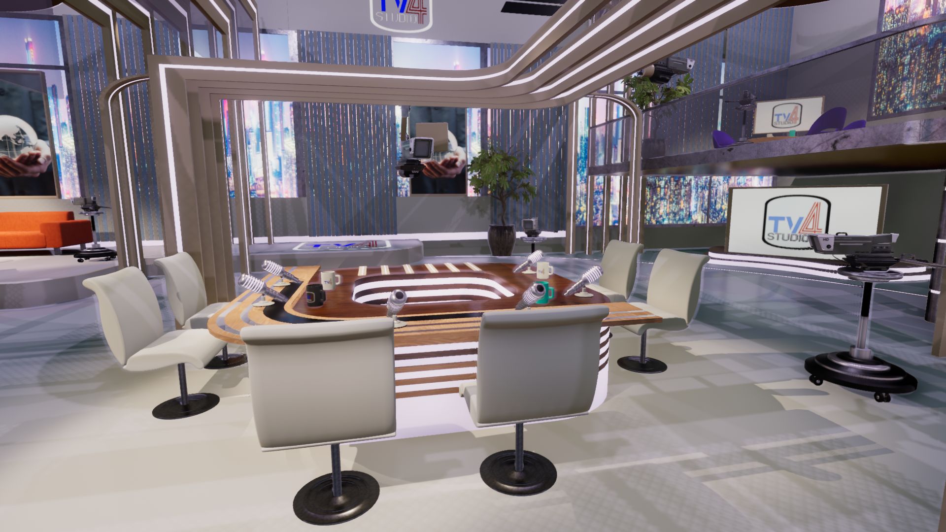 An image showing TV Studio 4. asset pack, created with Unity Engine.