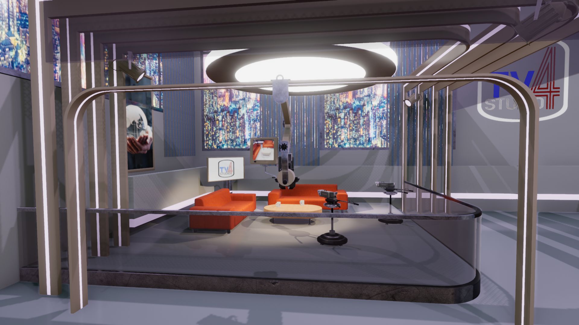 An image showing TV Studio 4. asset pack, created with Unity Engine.