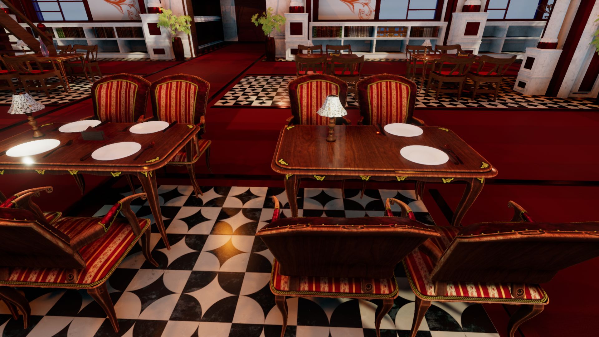 An image showing Restaurant Royale asset pack, created with Unity Engine.