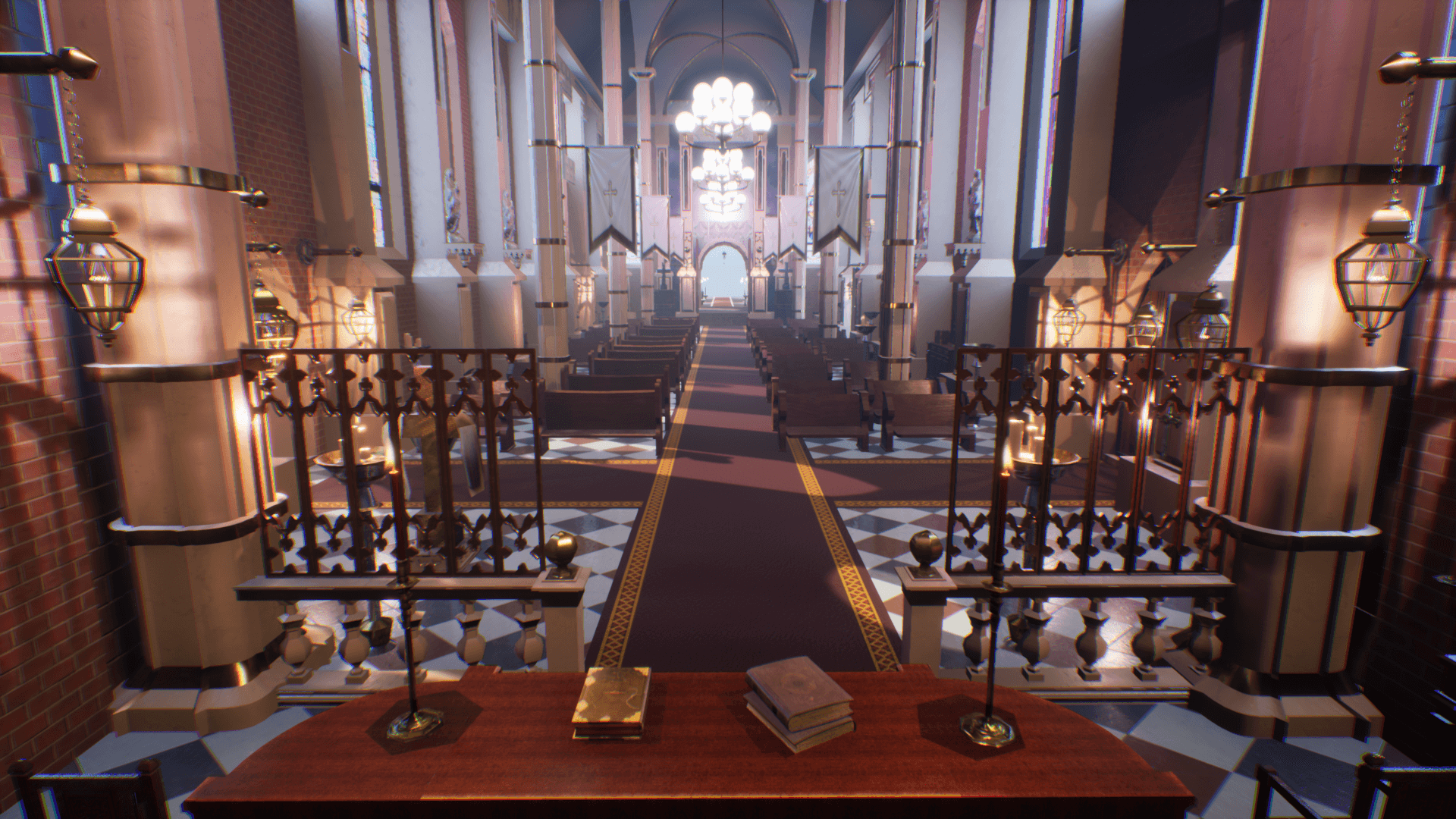 High Quality 3D Models and Game Assets An image showing Cathedral asset pack, created with Unreal Engine.
