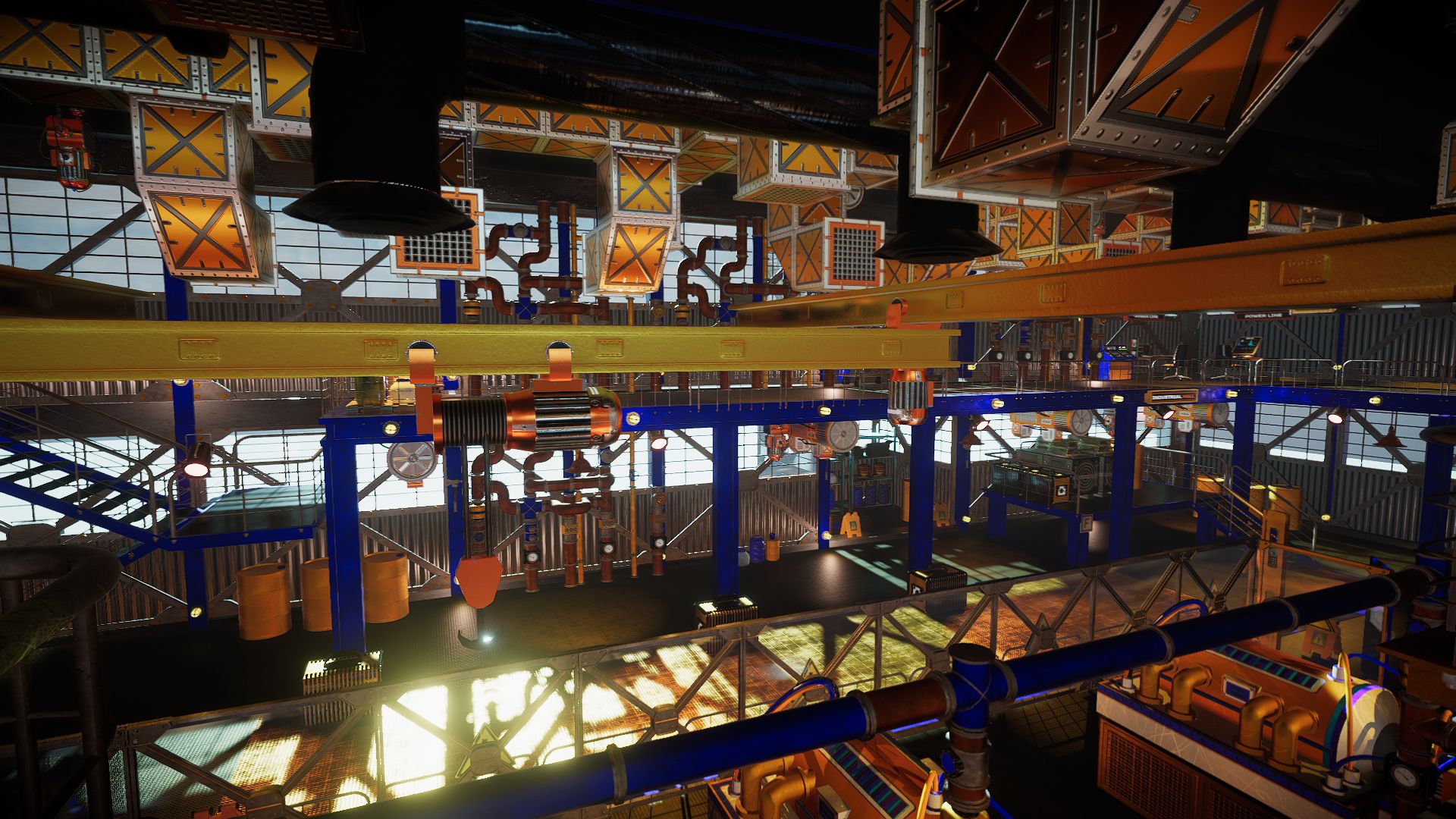 An image showing Industrial Hall asset pack, created with UnityE ngine