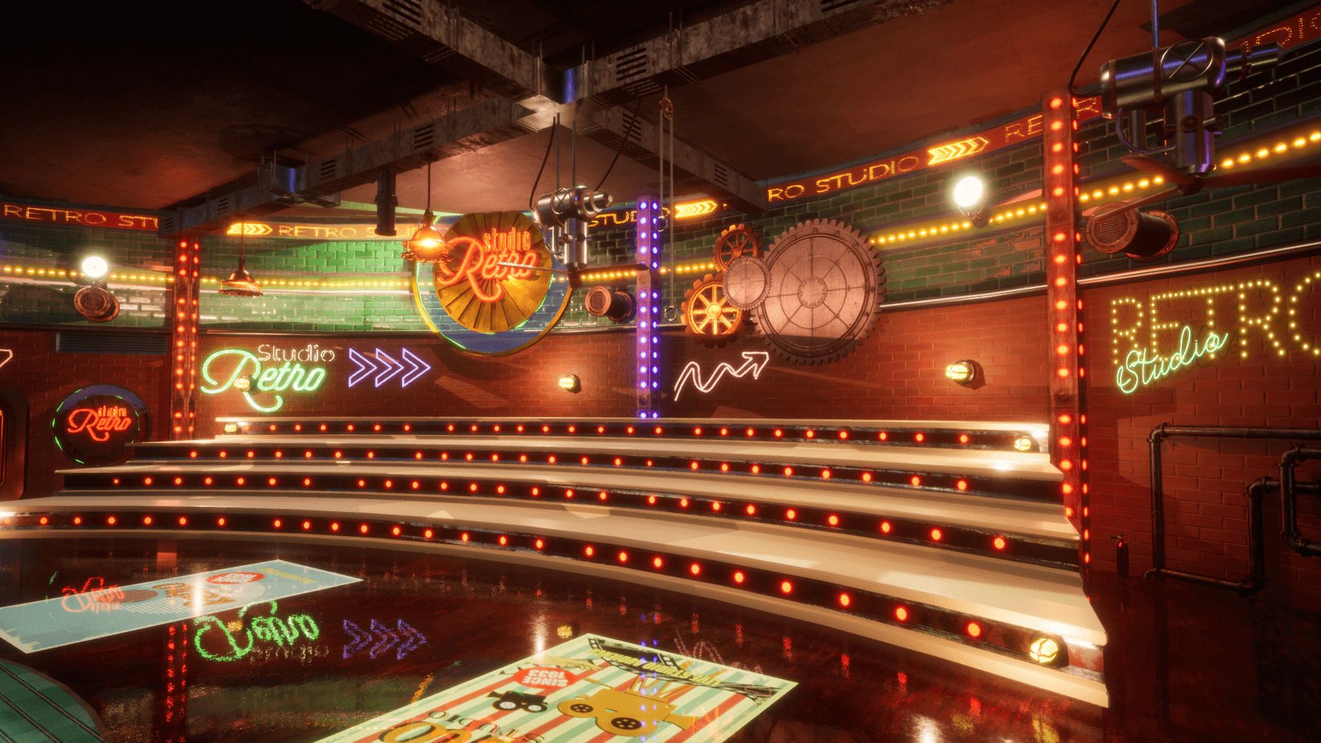 An image showing Retro Studio asset pack, created with Unreal Engine.