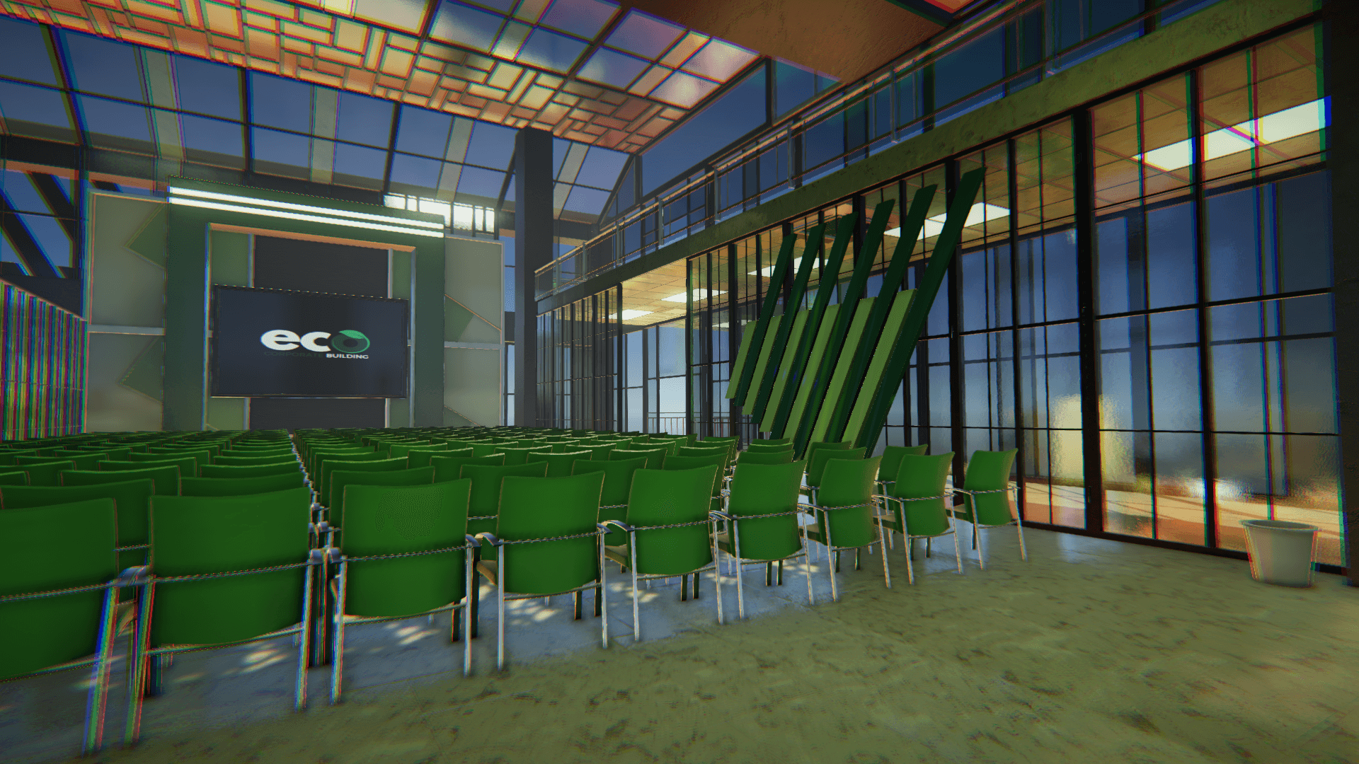 An image showing Eco Corporate Building asset pack, created with Unity Engine