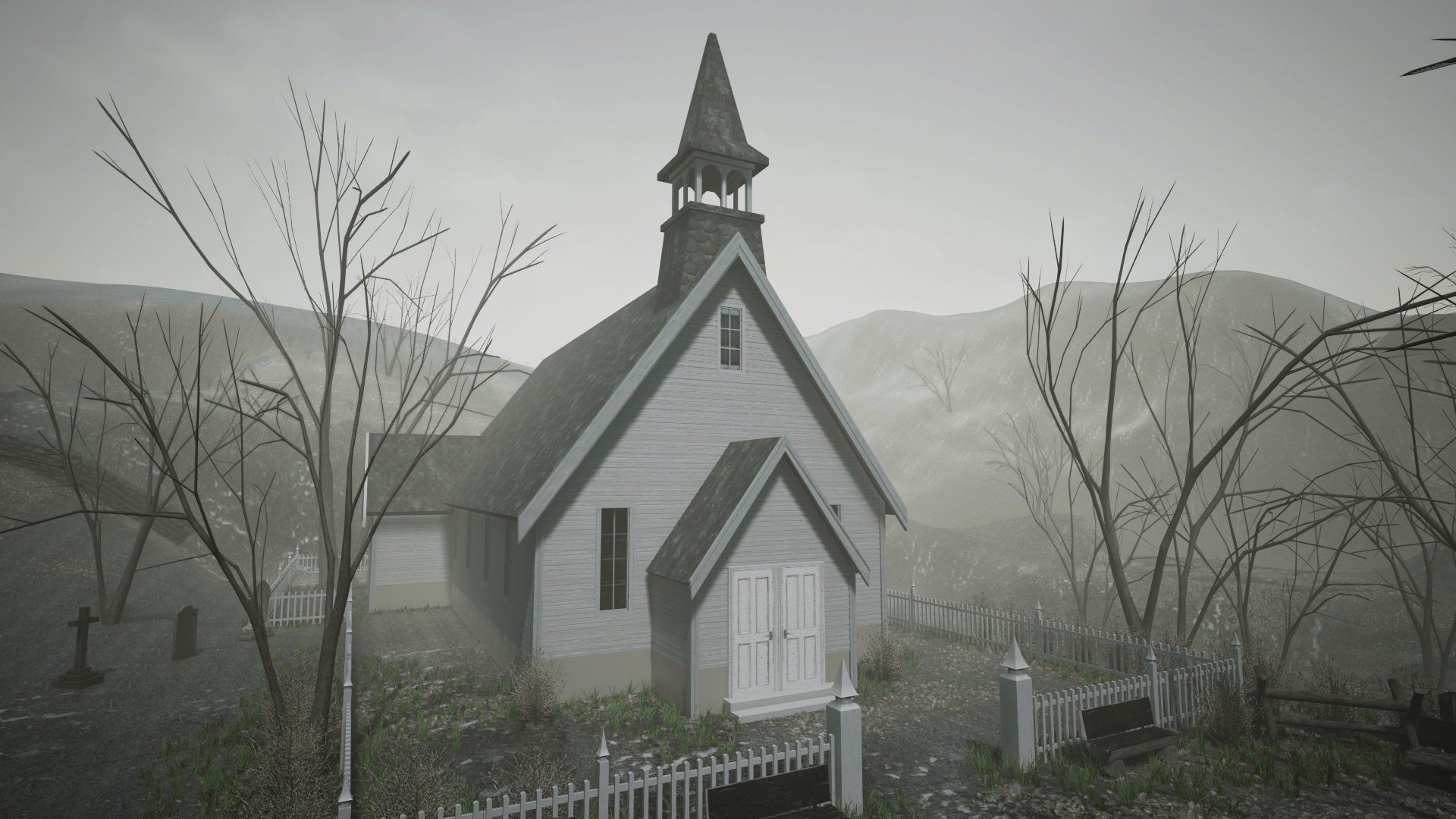 An image showing the updated version of Small Village asset pack, created with Unreal Engine