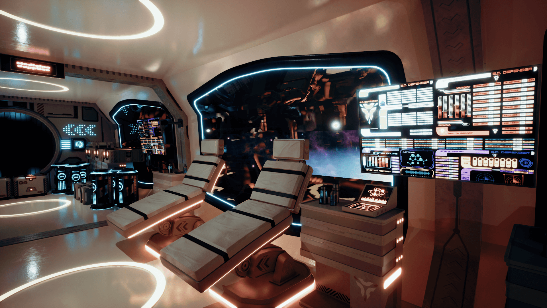 Dexsoft Games - High Quality 3D Models and Game Assets An image showing the Space Cruiser Defender asset pack, created with Unreal Engine