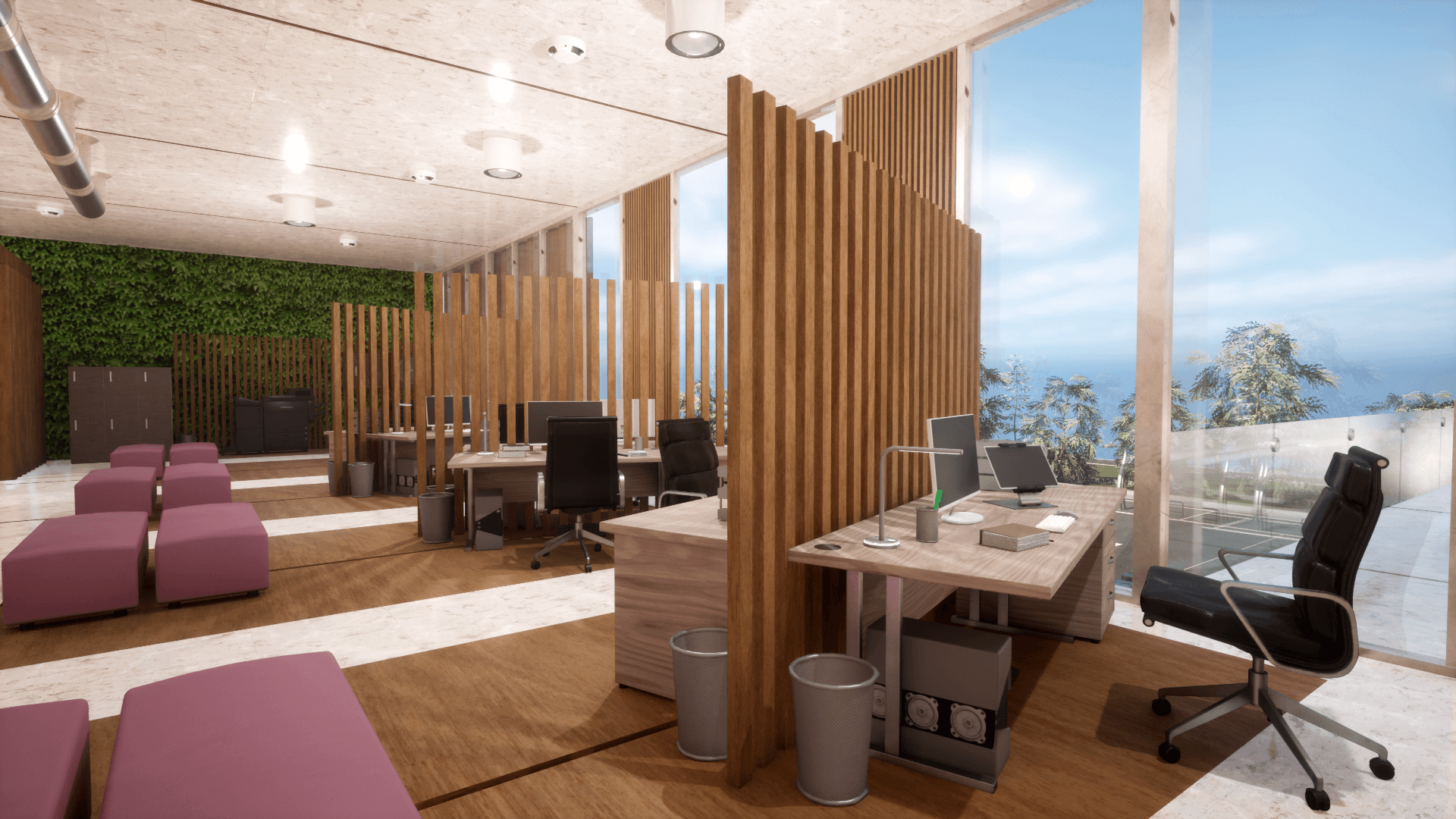 Dexsoft Games - High Quality 3D Models and Game Assets An image showing the Office Park asset pack, created with Unreal Engine