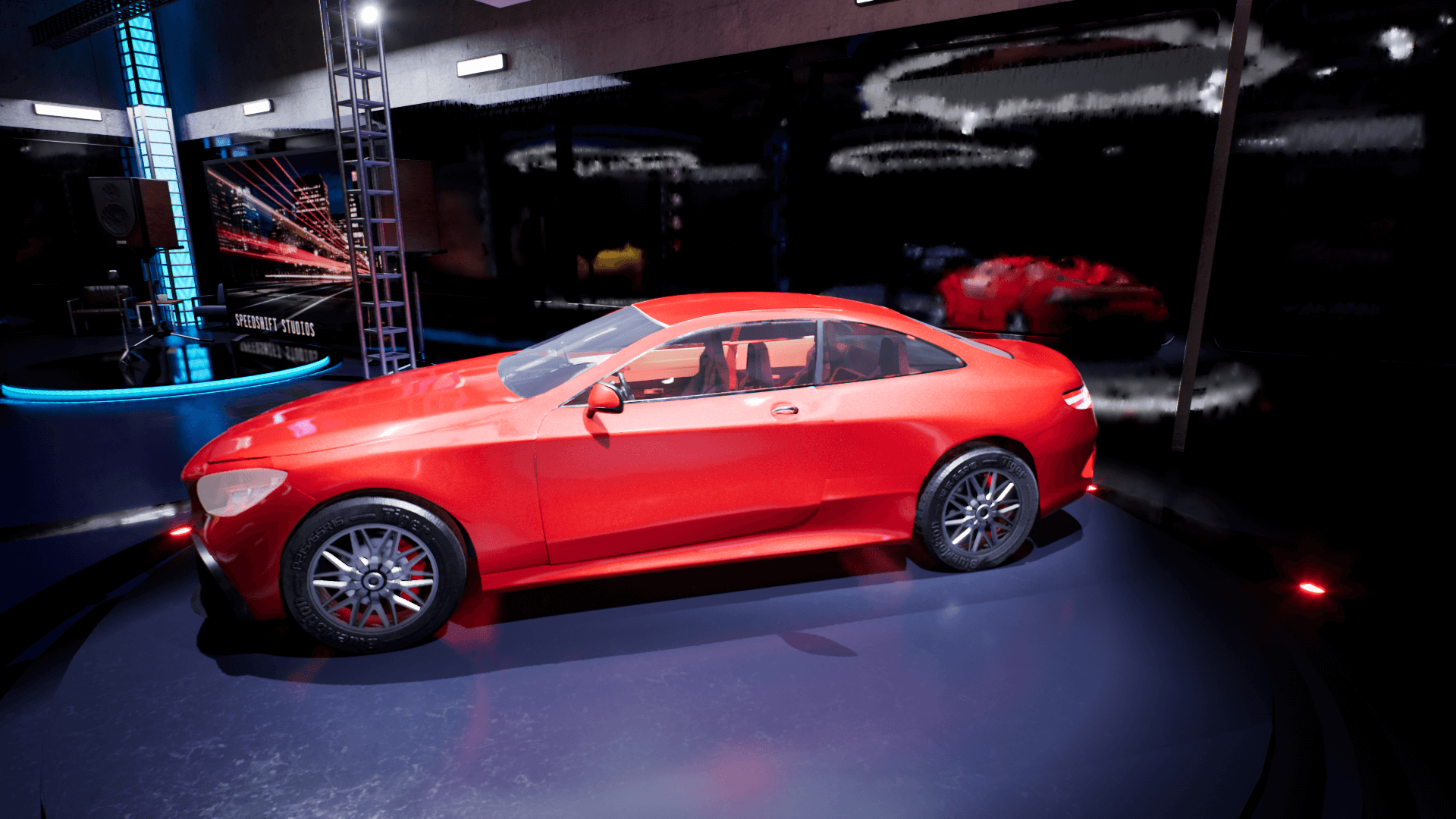 An image showing the Sedan Bundle asset pack, created with Unreal Engine