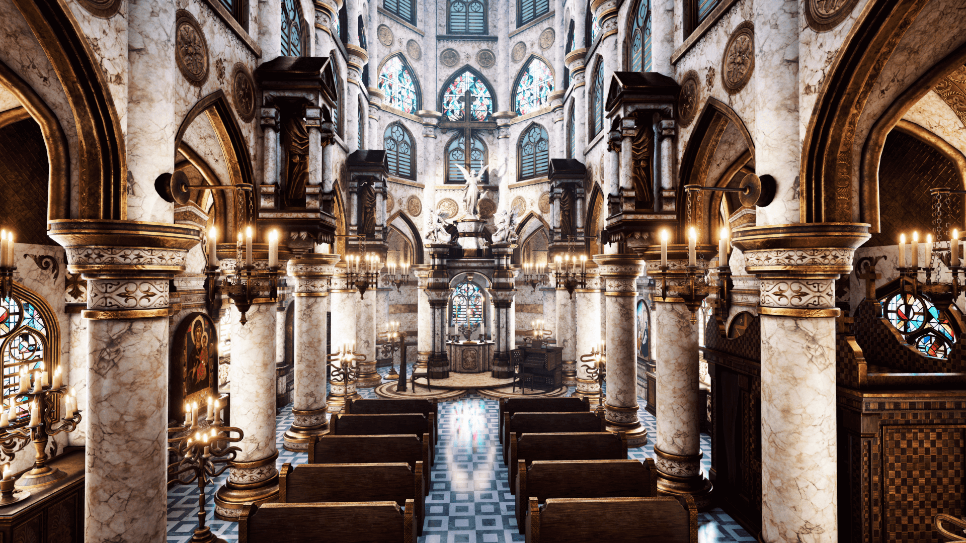 An image showing the Cathedral 5. asset pack.