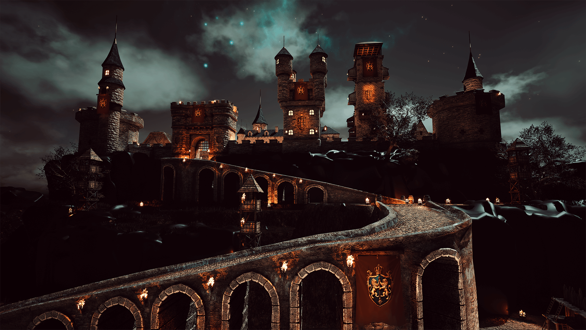 An image showing the Medieval Castle asset pack.